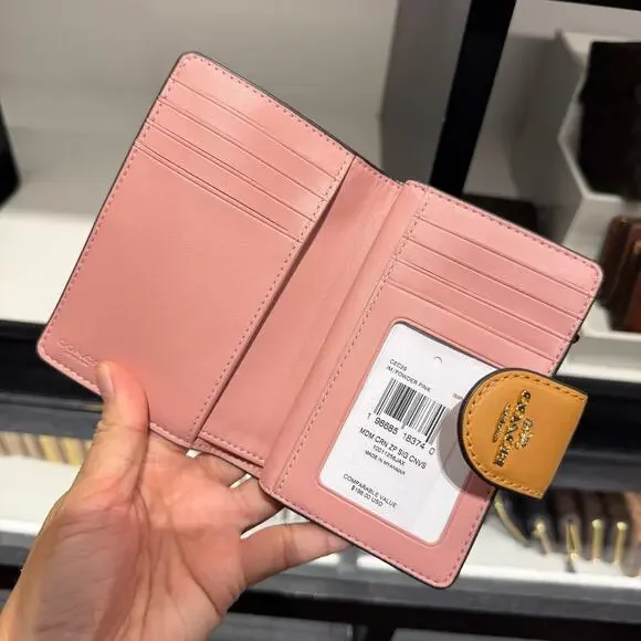 Last 1‼️Coach Medium Corner Zip Wallet Signature Canvas CEC29 NWT - Picture 5 of 6